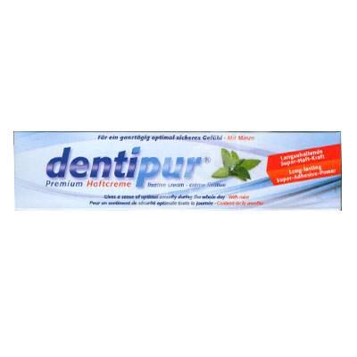 Crema super adeziva cu menta - Dentipur Premium, 40 g, Helago Pharma