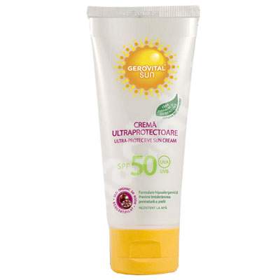 Crema ultraprotectoare Sun SPF 50, 100 ml, Gerovital