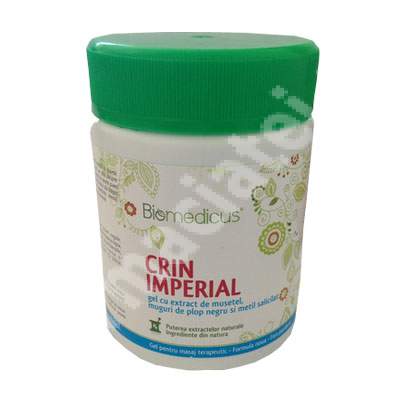 Gel Crin Imperial cu extract de musetel, muguri de plop negru si metil salicilat, 250 ml, Biomedicus