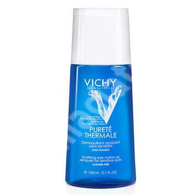 Demachiant pentru ochi sensibili Purete Thermale, 150 ml, Vichy