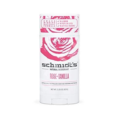 Deodorant stick Trandafir si Vanilie, 92 g, Schmidt's