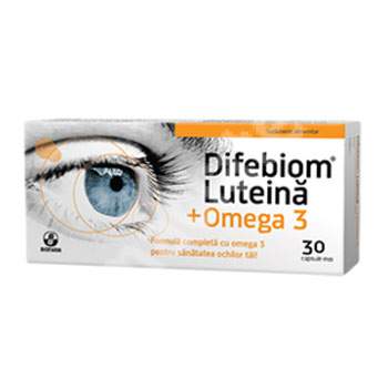 Difebiom Luteina + Omega 3, 30 capsule, Biofarm