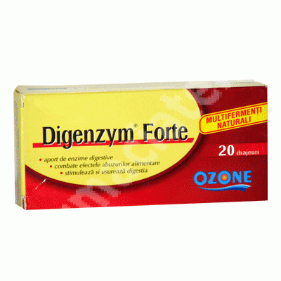 Digenzym Forte, 20 drajeuri, Ozone Laboratories