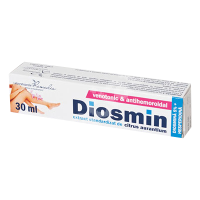 Diosmin Crema extract standardizat de citrus aurantium, 30 ml, Remedia