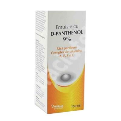 Emulsie cu D-Panthenol 9% Santaderm, 150 ml, Viva Pharma