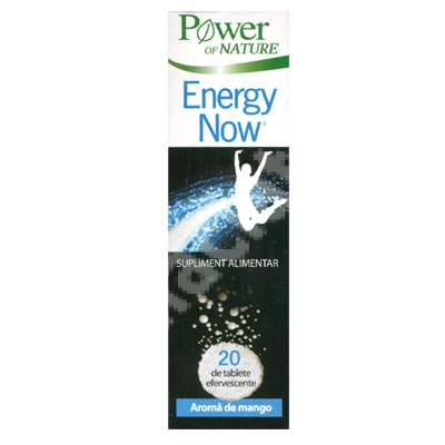 Energy Now, 20 tablete efervescente, Power Of Nature