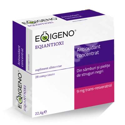 Eqiantioxi antioxidant natural concentrat, 28 comprimate, Eqigeno
