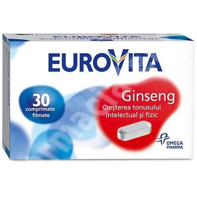 Eurovita Ginseng, 30 comprimate, Eurovita