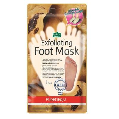 Exfoliating Foot Mask Botanical Choice, Purederm, Marimea L, 1 pereche, Adwin Korea Corp