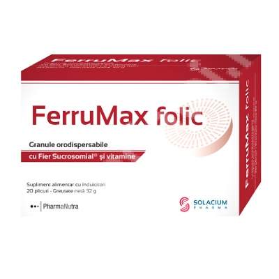 FerruMax folic, 20 plicuri, Solacium Pharma