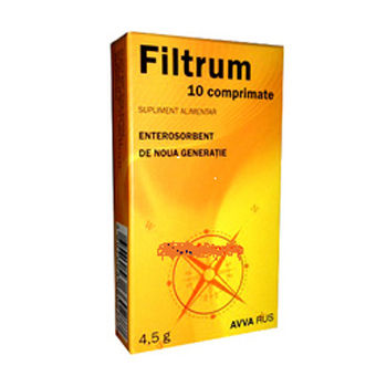Filtrum, 10 comprimate, Avva Rus