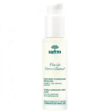 Fluid pentru riduri de expresie vizibile ten normal si mixt Merveillance, 30 ml, Nuxe