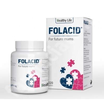 Folacid Helathy Life, 120 comprimate, Bioplus Life