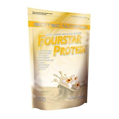 FourStar Protein cu aroma de vanilie, 500 g, Scitec Nutrition