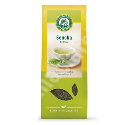 Frunze Bio de ceai verde in stil japonez Sencha, 75 g, Lebensbaum