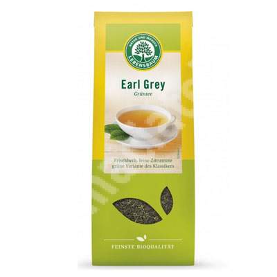 Frunze de ceai verde Bio Earl Grey, 50 g, Lebensbaum