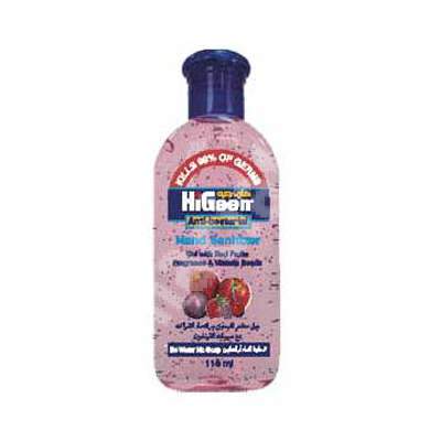 Gel antibacterian de maini cu Fructe rosii, 110 ml, Higeen