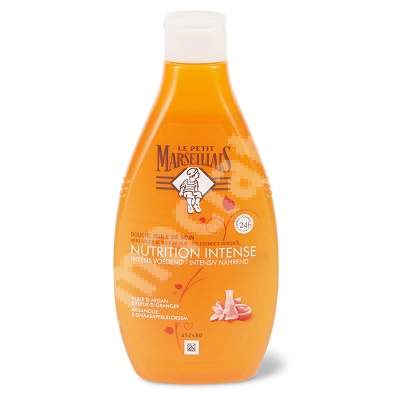 Gel de dus intens hidratant cu ulei de argan si flori de portocal, 250 ml, Le Petit Marseillais