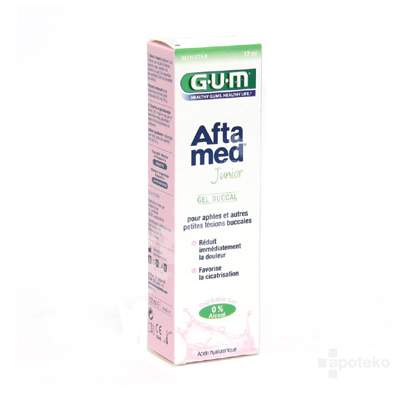 Gel Junior Aftamed cu aroma de guma de mestecat, 12 ml, Sunstar Gum