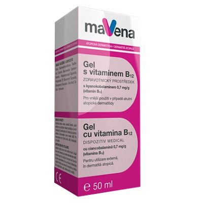 Gel pentru dermatita atopica cu vitamina B12, 50 ml, Mavena
