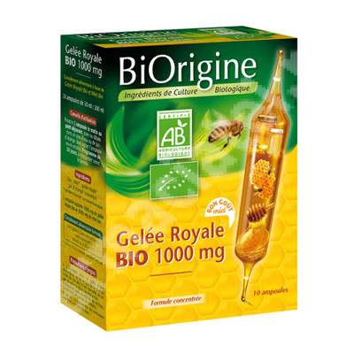 Gelee Royale Bio laptisor de matca 1000mg, 10 fiole, Vitarmonyl