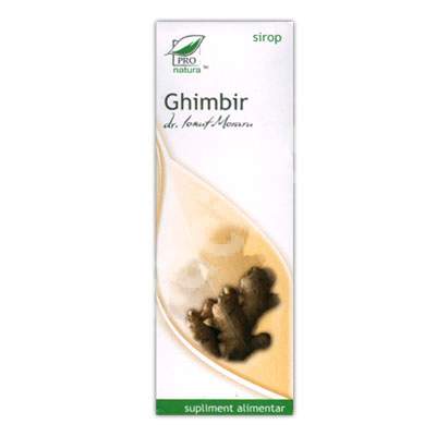 Ghimbir sirop, 100 ml, Pro Natura