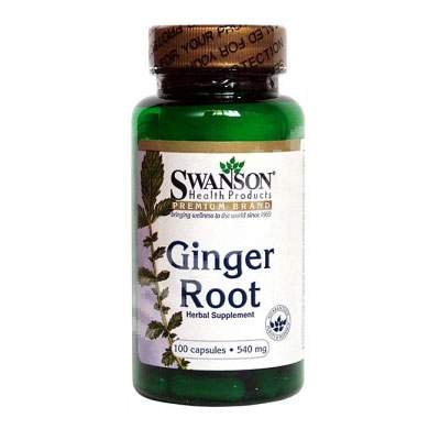 Ginger Root extract ghimbir, 100 capsule, Swanson Health USA