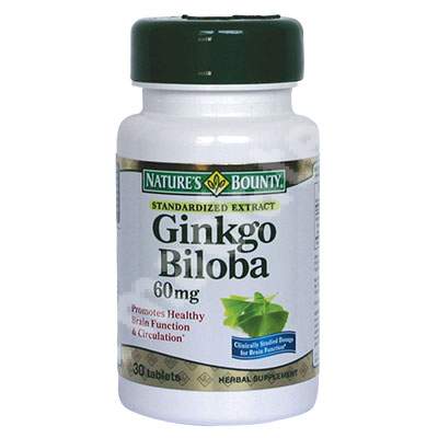 Ginkgo Biloba, 30 tablete, Nature's Bounty
