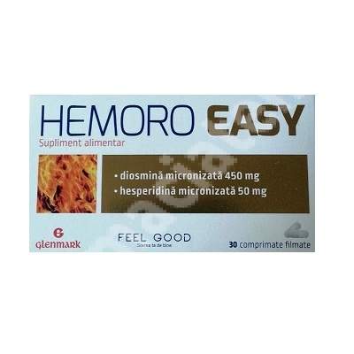 Hemoroeasy, 30 comprimate, Glenmark