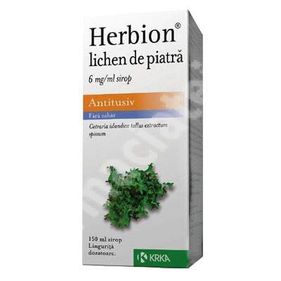 Herbion Lichen De Piatra 6mg 150 Ml Krka Farmacia Tei