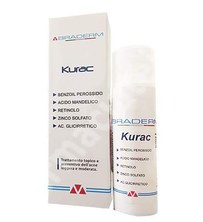 Kurac Crema Pentru Tratamentul Acneei 30 Ml Braderm Farmacia Tei
