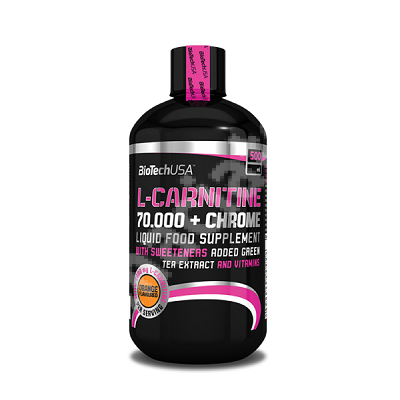 L-Carnitine 70.000 +Chrome, 500 ml, Biotech USA