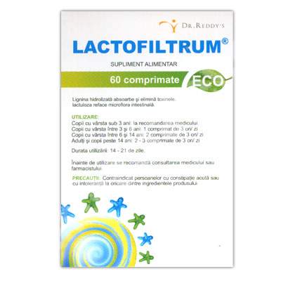 Lactofiltrum, 60 comprimate, Avva Rus