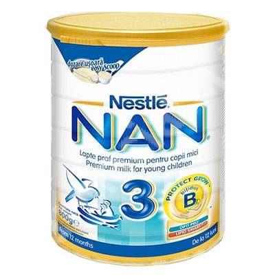 Lapte praf Nan 3, +12 luni, 800 g, Nestle