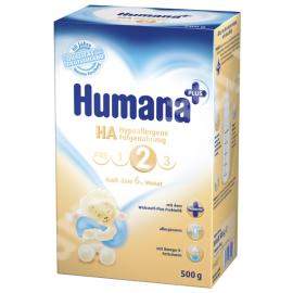 Lapte praf pentru sugarii cu risc alergic ridicat HA Formula 2, Gr. 6 luni, 500 g, Humana