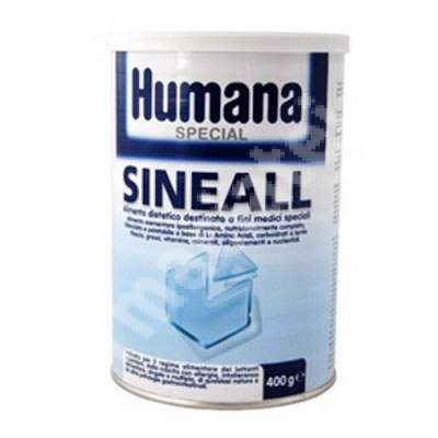 Lapte praf Sineall pentru sugari cu intoleranta si alergii severe, Gr. 0 luni,, 400 g, Humana