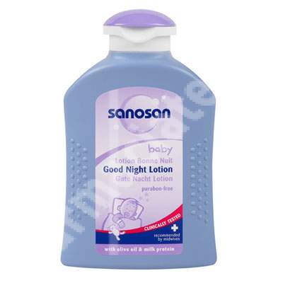 Lotiune ingrijire pentru o noapte linistita, 200 ml, Sanosan