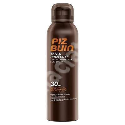 Lotiune spray pentru bronzare accelerata si protectie a bronzului, SPF 30, 150 ML, Piz Buin