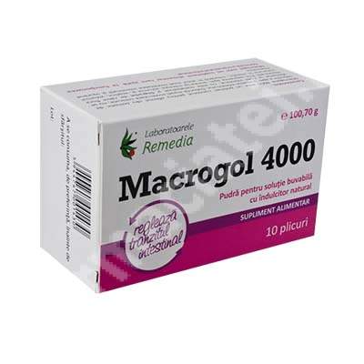 Macrogol 4000, 10 plicuri, Remedia