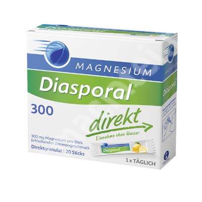 Magnesium Diasporal direkt 300mg aroma de lamaie, 20 plicuri, Protina Pharma