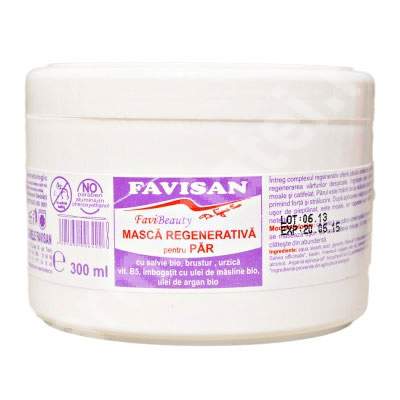 Masca de par Bio regenerativa Favibeauty, 300 ml, Favisan