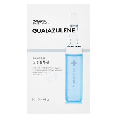Masca Guaiazulene cu efect calmant Mascure, 28 ml, Missha