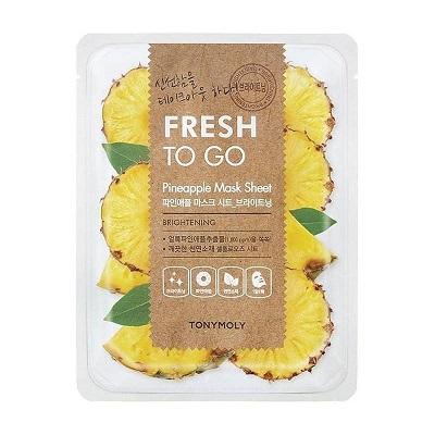 Masca pentru luminozitate cu Ananas Fresh To Go, 25 g, TonyMoly