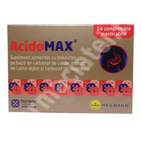 AcidoMax, 24 comprimate masticabile, Torrent