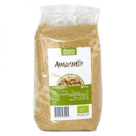 Amaranth Eco fara gluten, 500 g, Dragon Superfoods