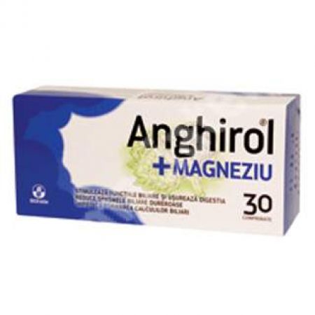 Supliment alilmentar Anghirol+Magneziu, 30 comprimate, Biofarm