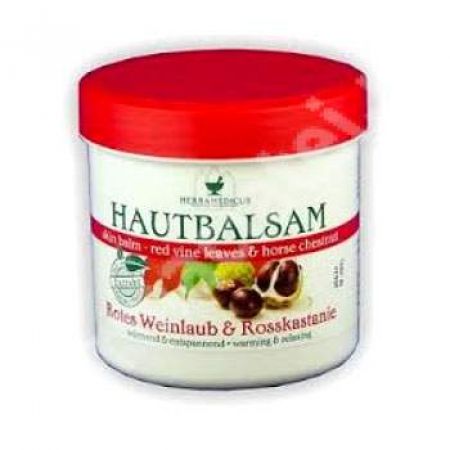 Balsam cu extract de frunze rosii de vita de vie si castane salbatice, 250 ml - Herbamedicus