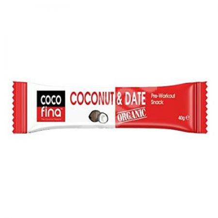 Baton organic cu cocos si curmale CocoFina, 40 g, Activ Pharma Star