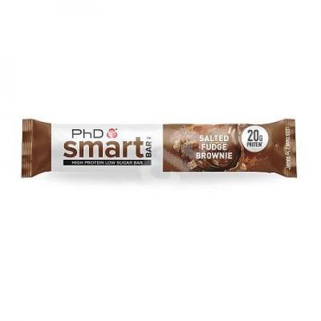 Baton proteic PhD Smart Bar Salted Fudge Brownie , 64 g, PhD Nutrition