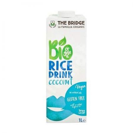 Bautura Bio din orez cu cocos fara gluten, 1 L,, The Bridge